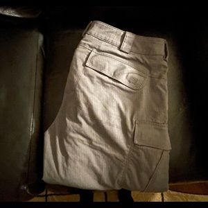 Gray 5.11 tactical pants.